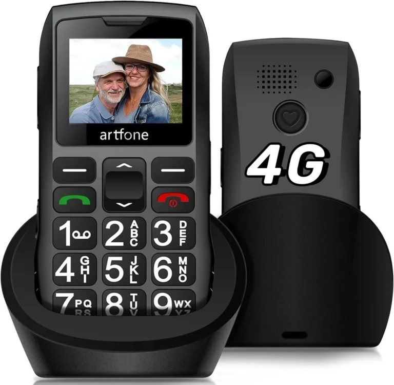 4G LTE Teléfono Móvil para Adultos Mayores con Botones Grandes