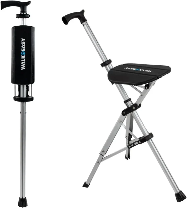 WALKITEASY Bastón para Adulto Mayor Plegable con Asiento